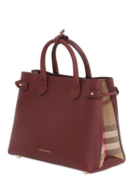 banner medium leather satchel burberry|Burberry banner bags.